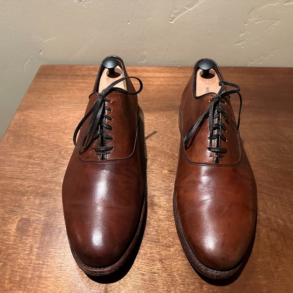 Carlyle Plain-toe Oxford Dress Shoe Wide sz 11.5 3E Dark Chili Brown main image 6